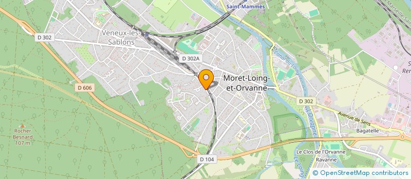 localisation de l'entreprise SCI VEDRA  MORET-LOING-ET-ORVANNE