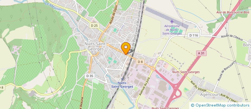 localisation de l'entreprise SCI VEDRENNE FRERES à NUITS-SAINT-GEORGES