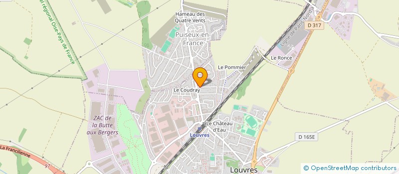 localisation de l'entreprise SCI VEENA  LOUVRES