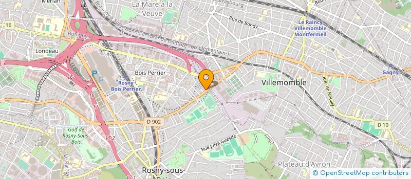 localisation de l'entreprise SCI VEERA à ROSNY-SOUS-BOIS