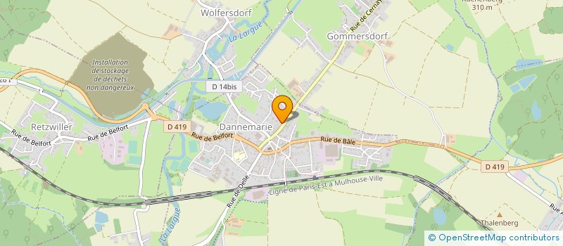 localisation de l'entreprise SCI VEESSE  DANNEMARIE