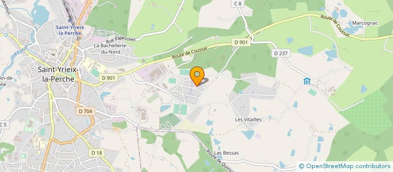 localisation de l'entreprise SCI VEFER à ST YRIEIX LA PERCHE