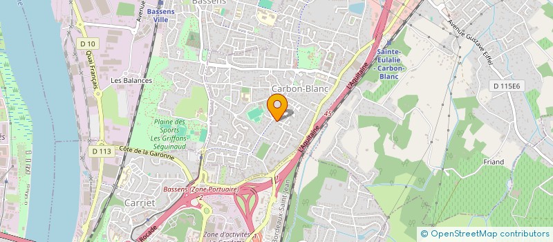 localisation de l'entreprise SCI VEFM  CARBON-BLANC