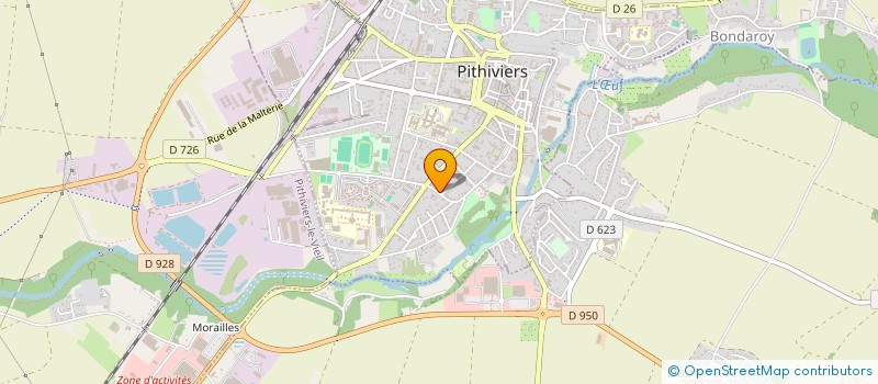 localisation de l'entreprise SCI VEFRANMAPIRIC  PITHIVIERS