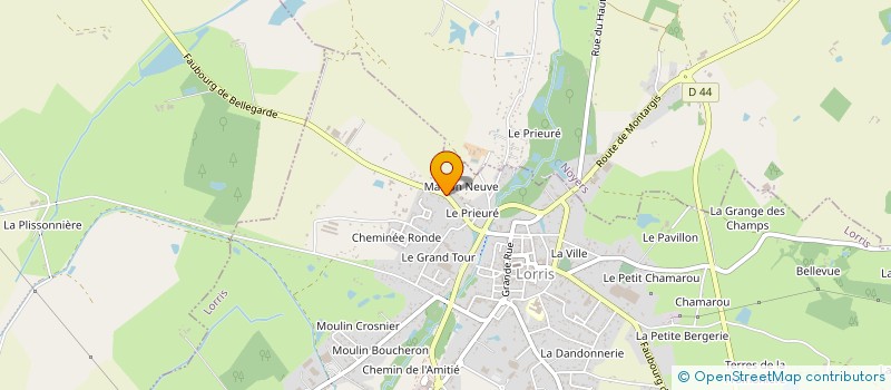 localisation de l'entreprise SCI VEGA à LORRIS
