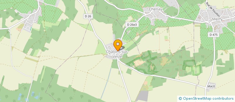 localisation de l'entreprise SCI VEGA  CHALONS-SUR-VESLE