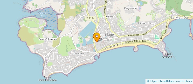 localisation de l'entreprise SCI VEGA  CARNAC