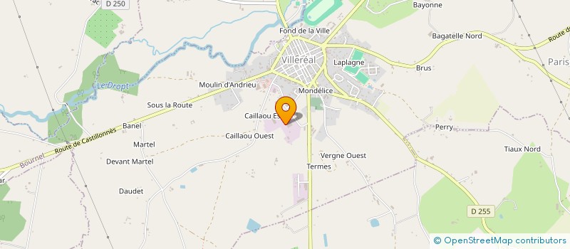 localisation de l'entreprise SCI VEGA  VILLEREAL