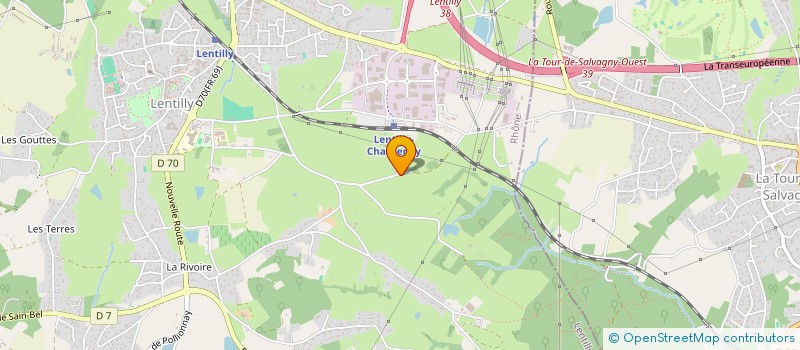 localisation de l'entreprise SCI VEGA  LENTILLY