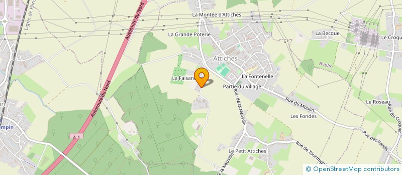 localisation de l'entreprise SCI VEGA  ATTICHES