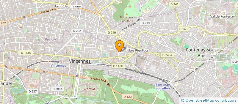 localisation de l'entreprise SCI VEGA à VINCENNES