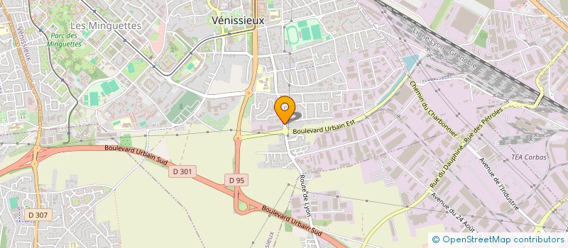 localisation de l'entreprise SCI VEGA  VENISSIEUX