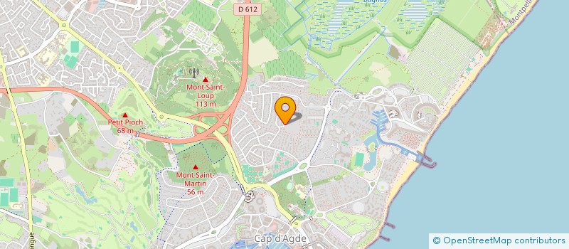 localisation de l'entreprise SCI VEGA  AGDE