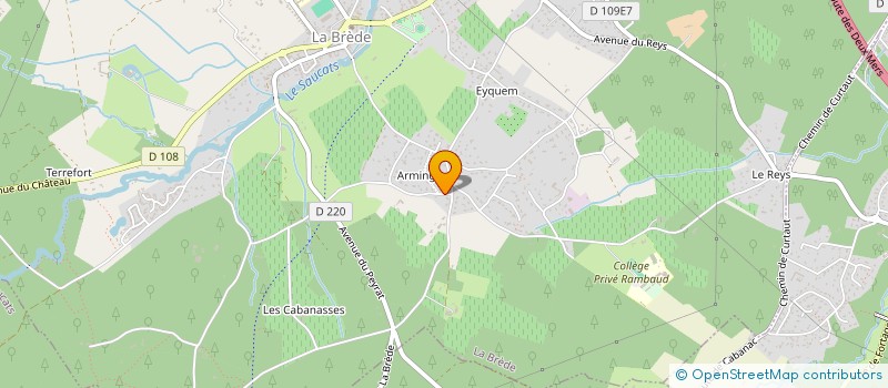 localisation de l'entreprise SCI VEGA  LA BREDE