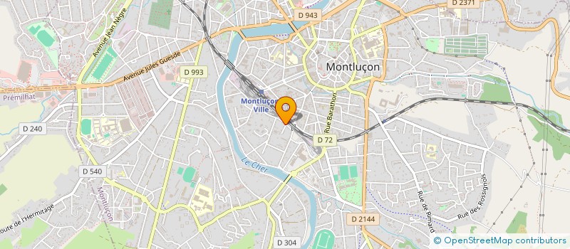 localisation de l'entreprise SCI VEGAS à MONTLUCON