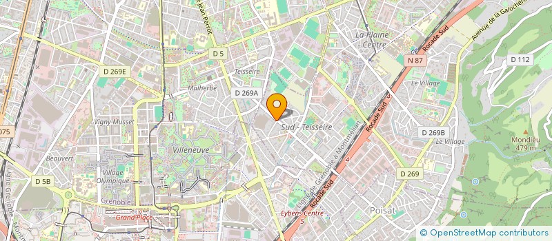 localisation de l'entreprise SCI VEGAS  SAINT-MARTIN-D'HERES