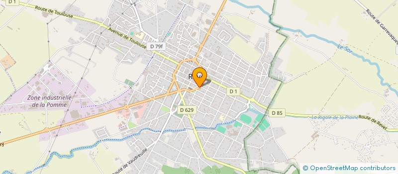 localisation de l'entreprise SCI VEGG  REVEL