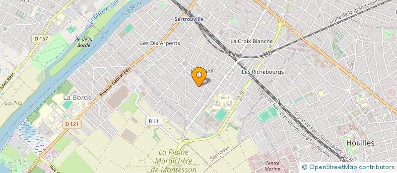 localisation de l'entreprise SCI VEIGA  SARTROUVILLE