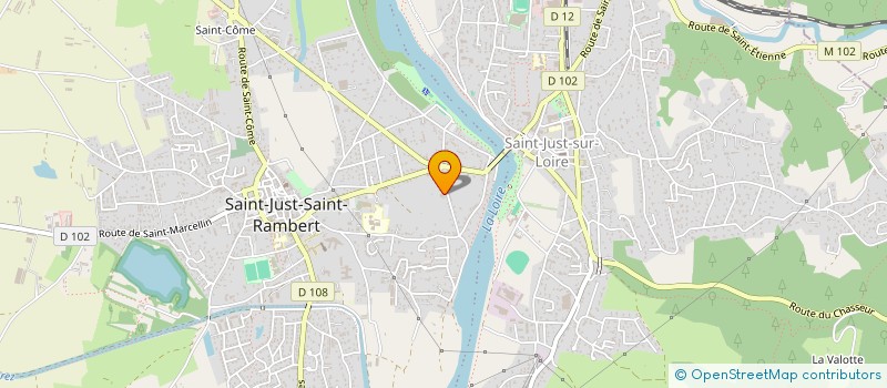 localisation de l'entreprise SCI VEILLARD 100  SAINT-JUST-SAINT-RAMBERT