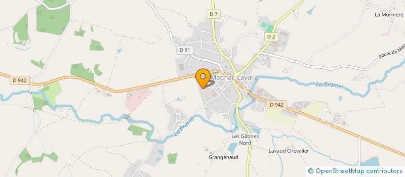 localisation de l'entreprise SCI VEILLAT ET FILS  MAGNAC-LAVAL