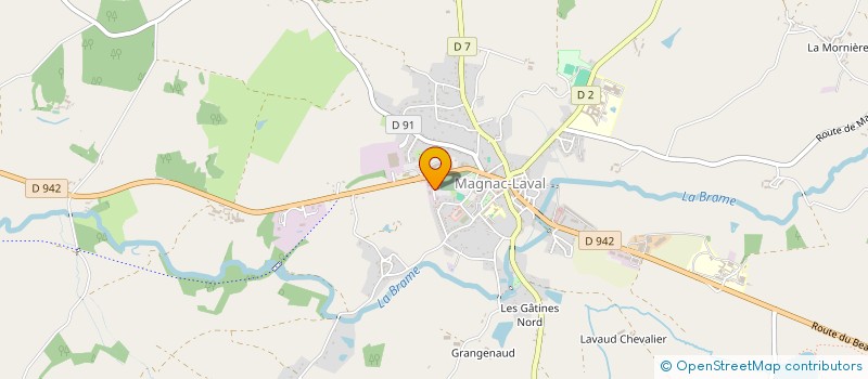 localisation de l'entreprise SCI VEILLAT LAGERIGE  MAGNAC-LAVAL