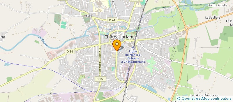 localisation de l'entreprise SCI VEILLON-GUIMARD 3544  CHATEAUBRIANT