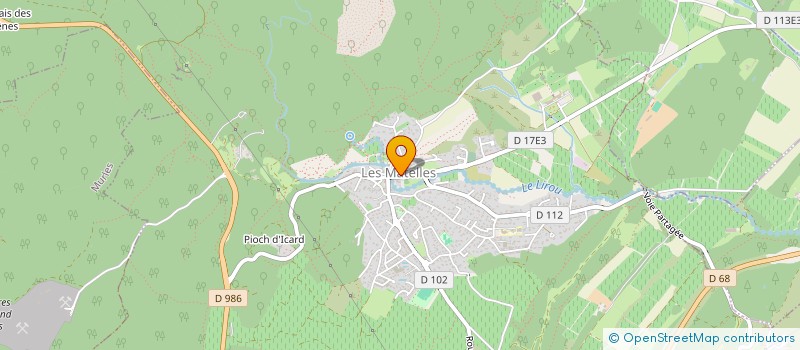 localisation de l'entreprise SCI VEJA  LES MATELLES