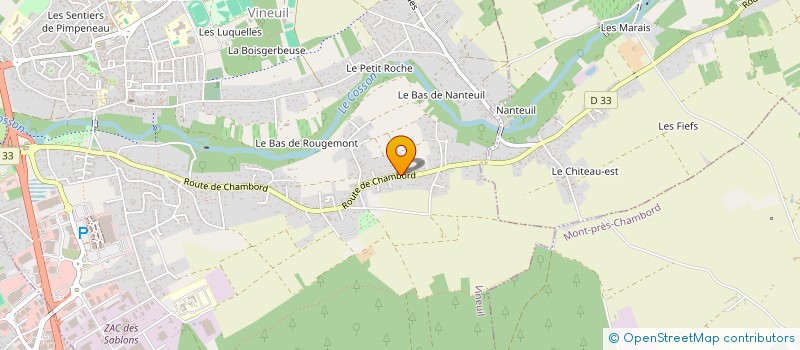 localisation de l'entreprise SCI VEKARO  VINEUIL