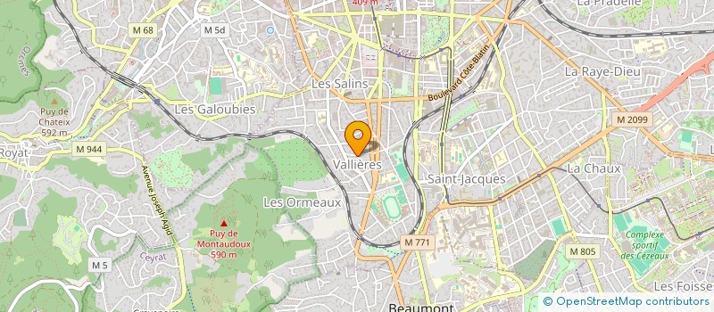 localisation de l'entreprise SCI VELA ESPLANADE  CLERMONT-FERRAND