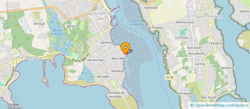 localisation de l'entreprise SCI VELAMA  LA TRINITE-SUR-MER