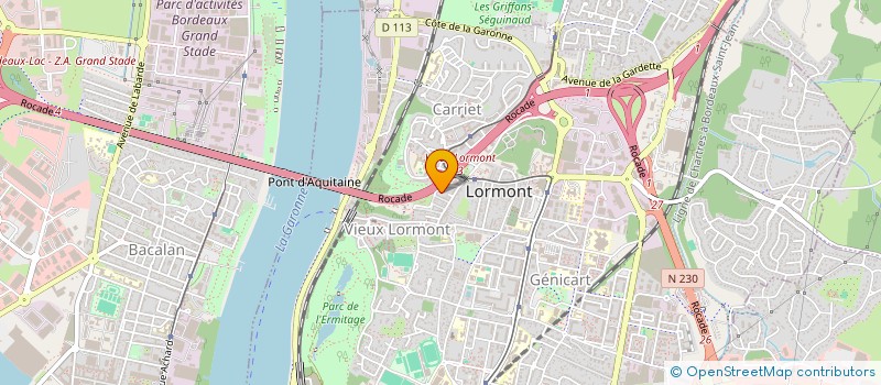 localisation de l'entreprise SCI VELASQUEZ  LORMONT