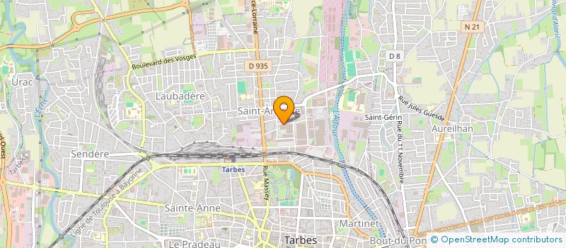 localisation de l'entreprise SCI VELASSARU  TARBES