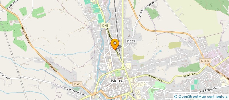 localisation de l'entreprise SCI VELAU à LISIEUX