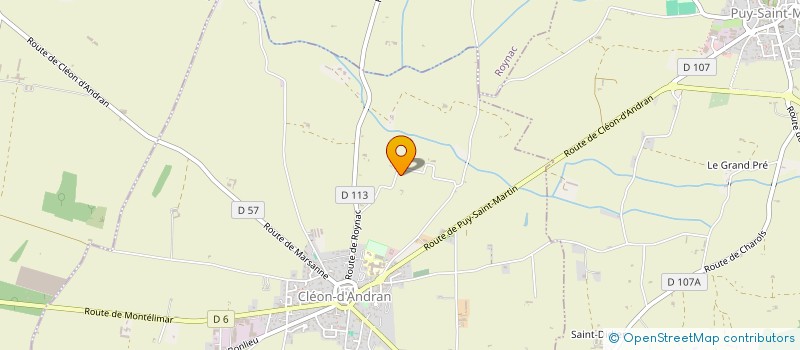 localisation de l'entreprise SCI VELCRO  CLEON D'ANDRAN