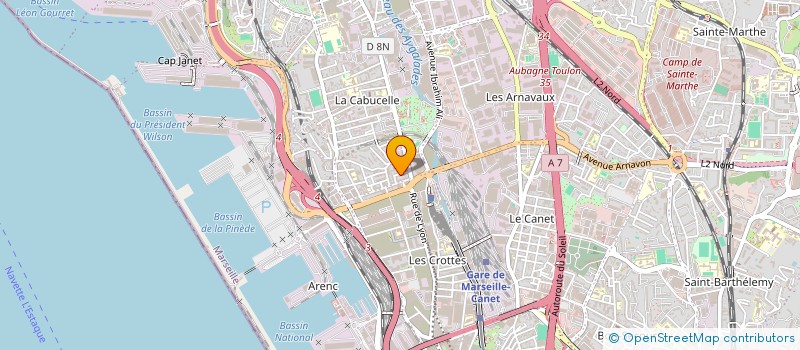 localisation de l'entreprise SCI VELISAC à MARSEILLE
