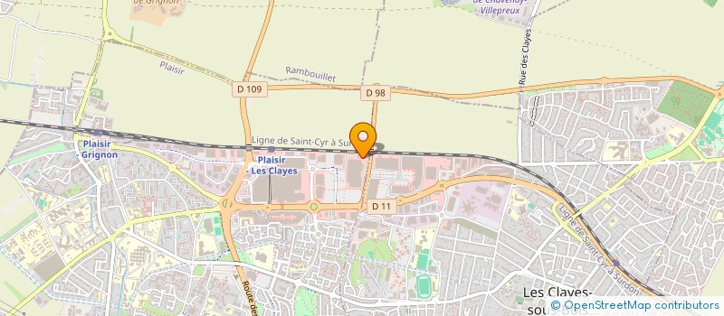 localisation de l'entreprise SCI VELIZY PETIT CLAMART  PLAISIR