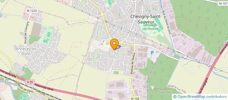 localisation de l'entreprise SCI VELLEFREY  CHEVIGNY-SAINT-SAUVEUR