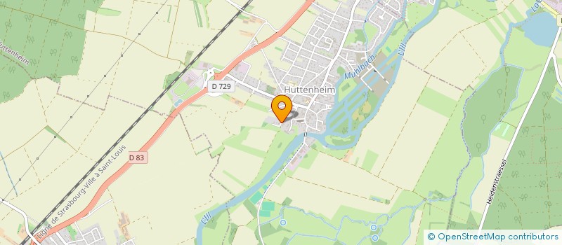 localisation de l'entreprise SCI VELOMAMA  HUTTENHEIM