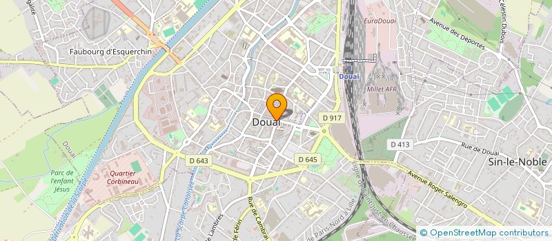 localisation de l'entreprise SCI VELOUR à DOUAI