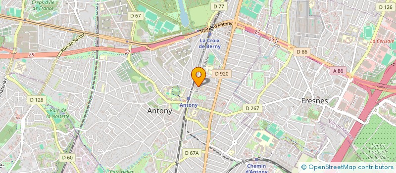 localisation de l'entreprise SCI VELPEAU 36 38 à ANTONY