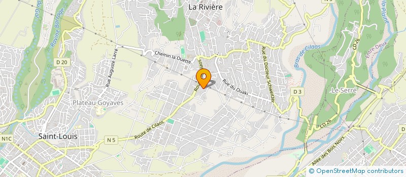 localisation de l'entreprise SCI VELPIC  SAINT-LOUIS