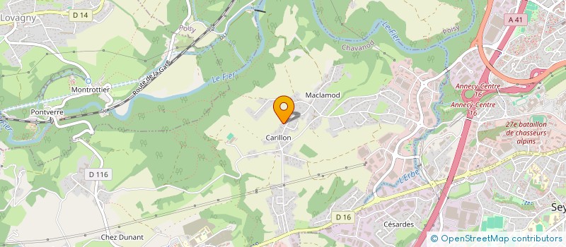 localisation de l'entreprise SCI VELUCE  CHAVANOD