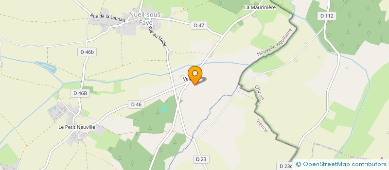 localisation de l'entreprise SCI VELUE  NUEIL-SOUS-FAYE