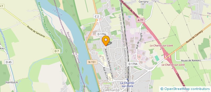 localisation de l'entreprise SCI VELUSA  LA CHARITE-SUR-LOIRE