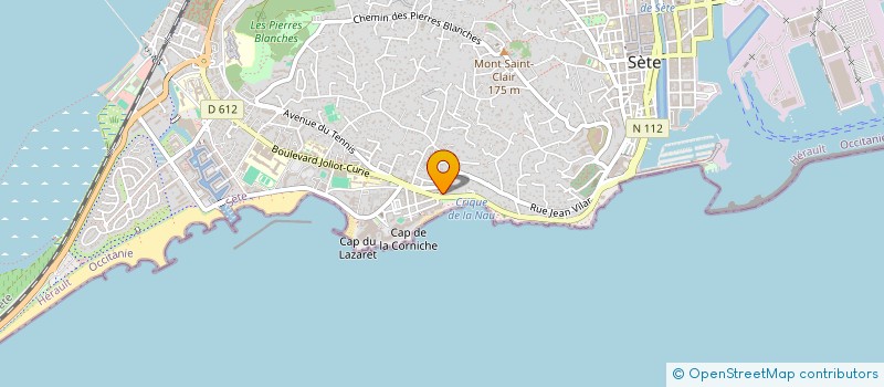 localisation de l'entreprise SCI VEMAR  SETE