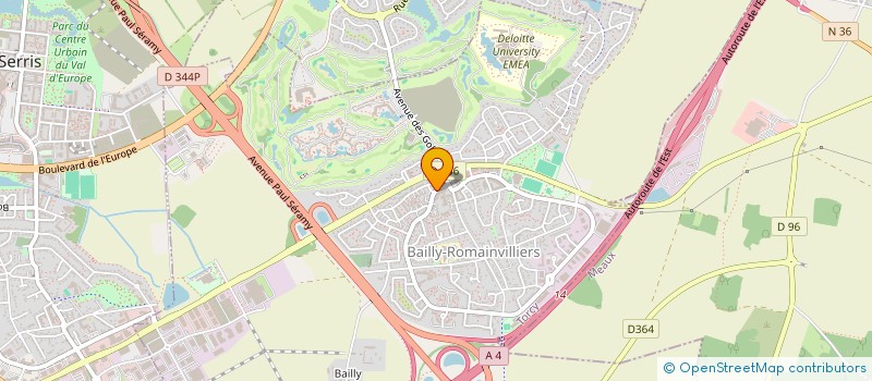 localisation de l'entreprise SCI VEMB  BAILLY-ROMAINVILLIERS