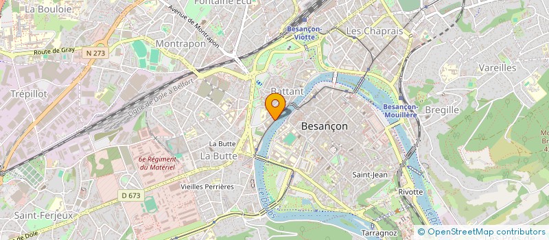 localisation de l'entreprise SCI VENATOR INVEST  BESANCON