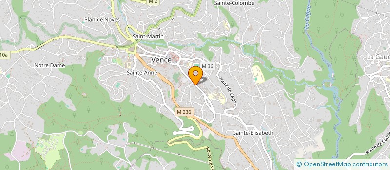 localisation de l'entreprise SCI VENCOISE  VENCE