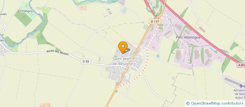 localisation de l'entreprise SCI VEND'OUEST  SAINT-JEAN-DE-BEUGNE