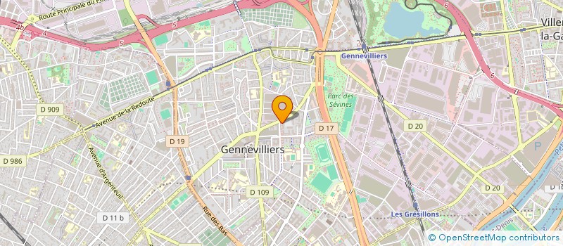 localisation de l'entreprise SCI VENDEE BONHEUR à GENNEVILLIERS